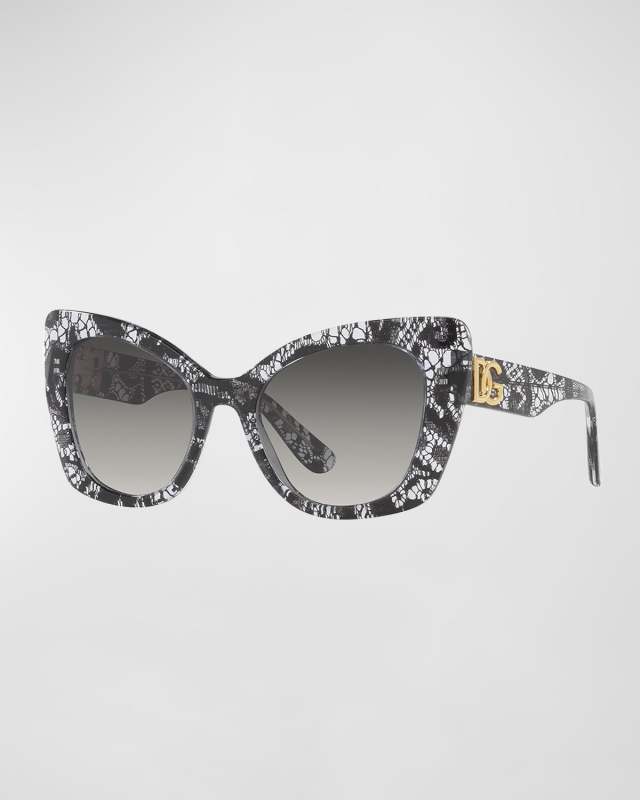 DG Logo Metal Cat-Eye Sunglasses